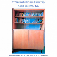 Prodej vyřazených skříní z knihovny
